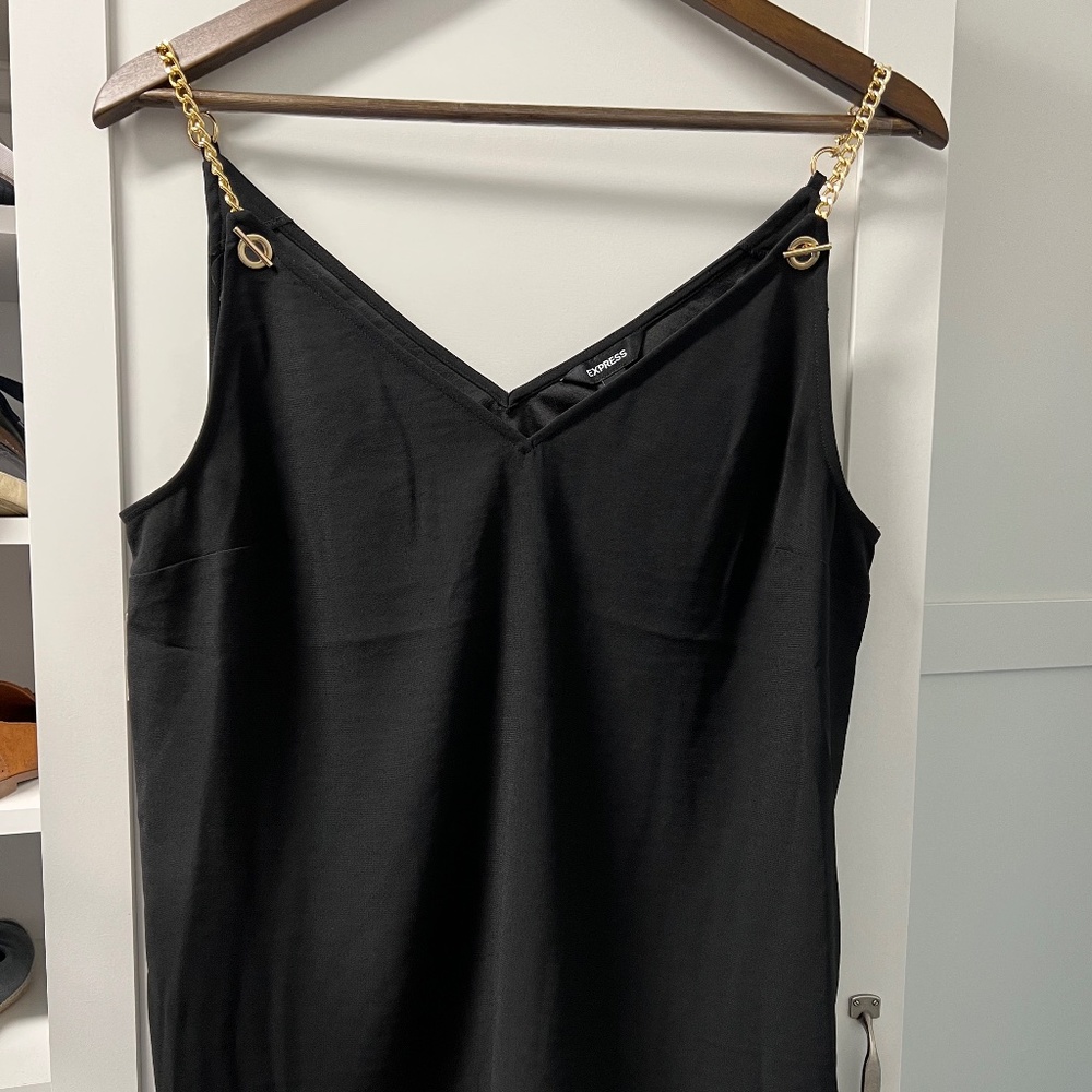 Top with gold chain details